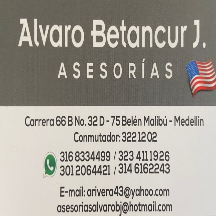 Asesorías Visa Americana Álvaro Betancur