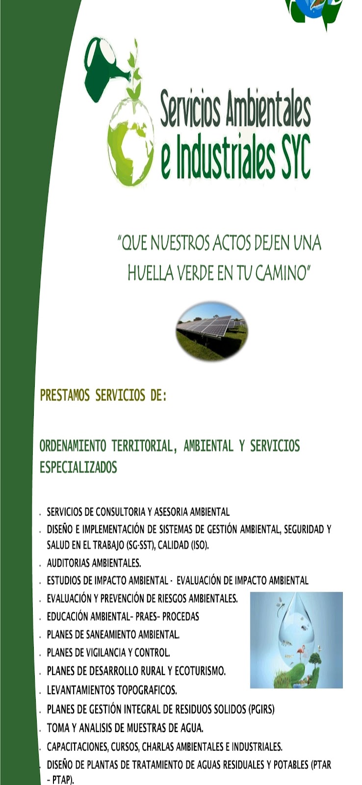 Servicios ambientales e industriales syc – ES GROUP