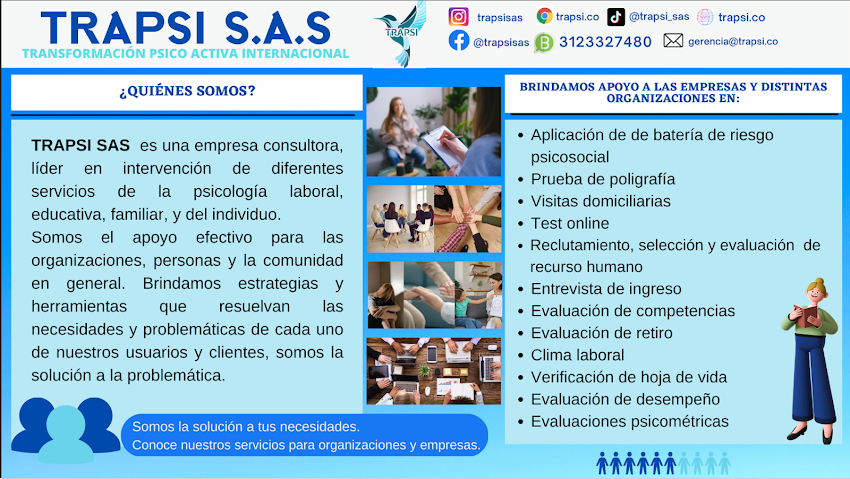 TRANSFORMACIÓN PSICOACTIVA INTERNACIONAL – TRAPSI – DEICY VIVIANA CRUZ ZAMORA